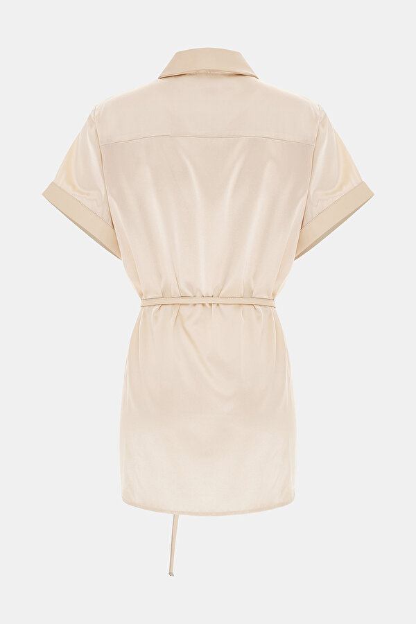 BEIGE SHORT SLEEVE SHIRT 6