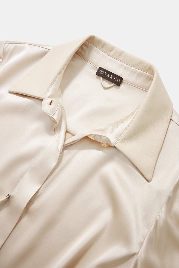 BEIGE SHORT SLEEVE SHIRT 7
