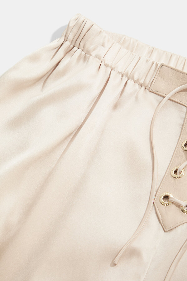 BEIGE WIDE LEG TROUSERS 7
