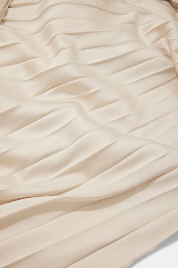 BEIGE SLEEVELESS DRESS 11