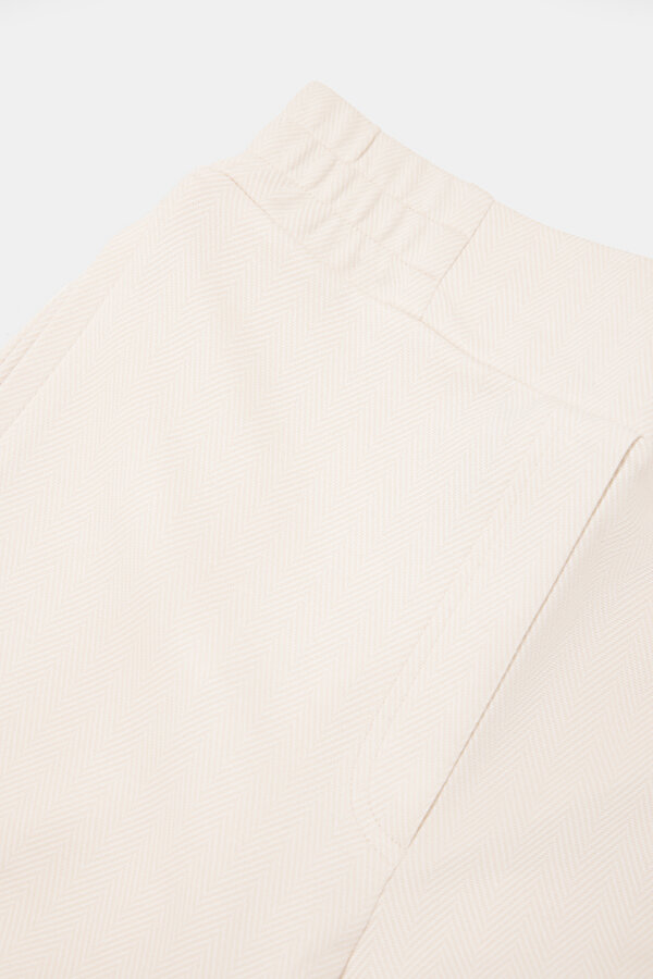 BEIGE WIDE LEG SPORTS TROUSERS 7