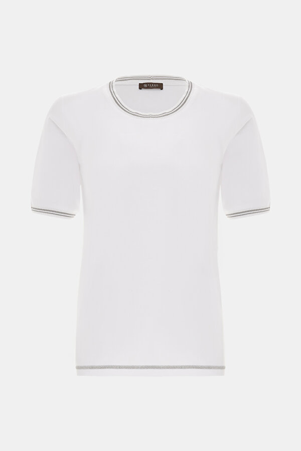 SILVER BASIC / ROUND NECKLINE SHORT SLEEVE TSHIRT