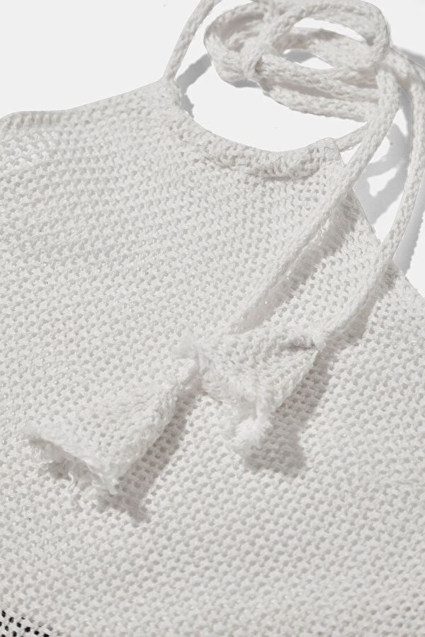 ECRU SLEEVELESS DRESS 6