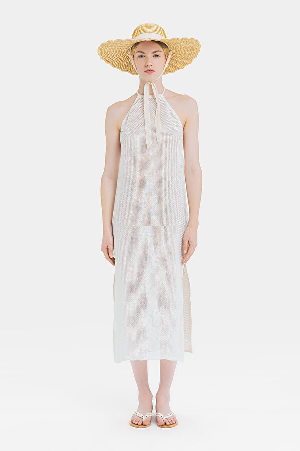ECRU SLEEVELESS DRESS