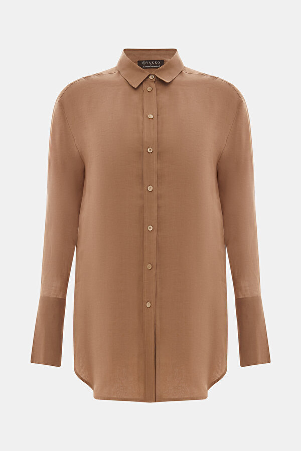 CAMEL LONG SLEEVE SHIRT