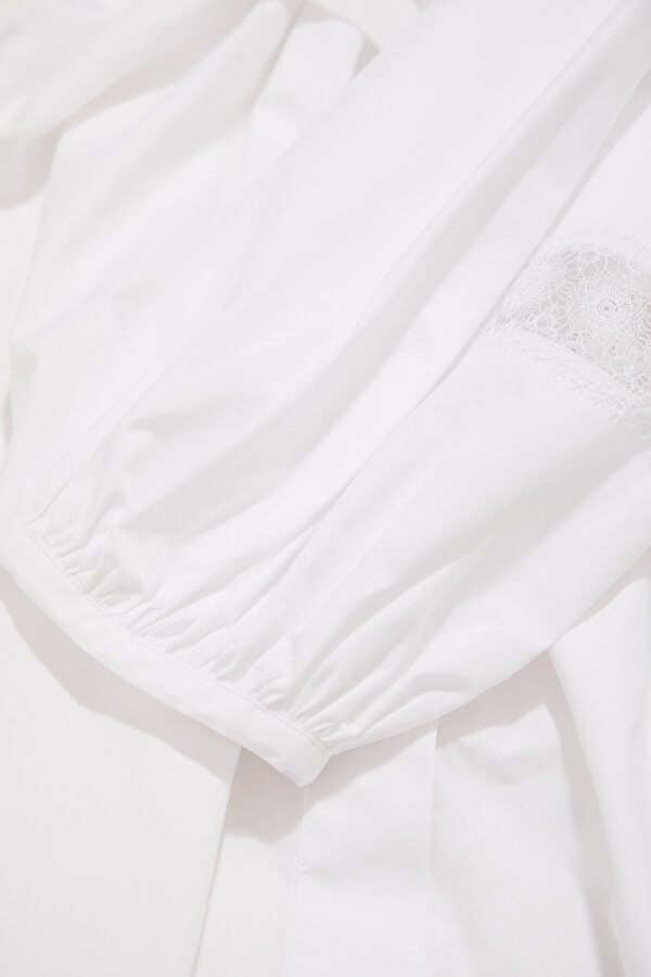 WHITE LONG SLEEVE MIDI DRESS 6