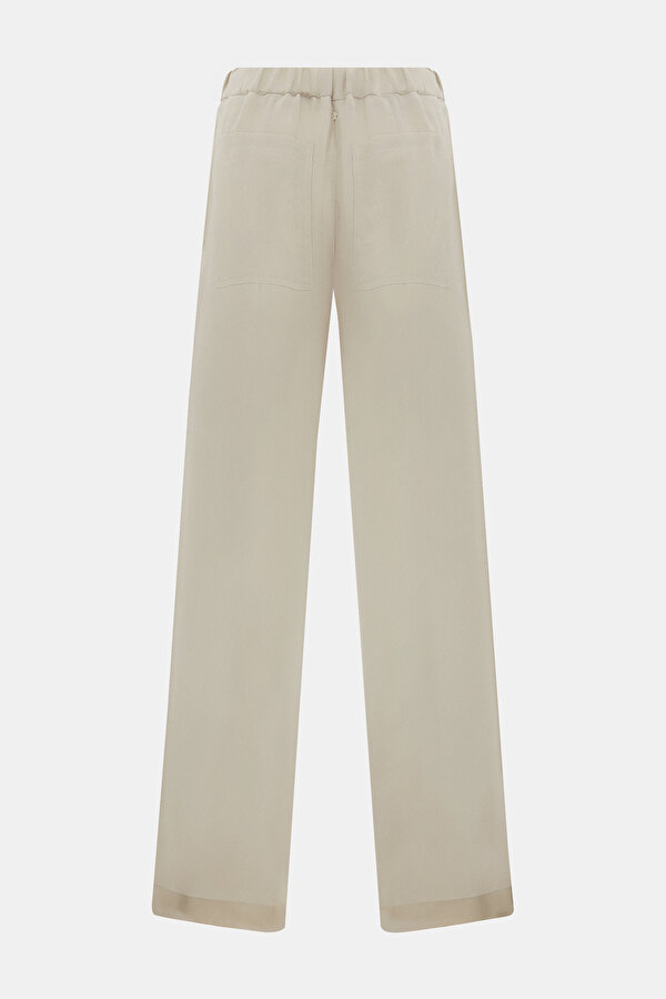 BEIGE WIDE LEG TROUSERS 2
