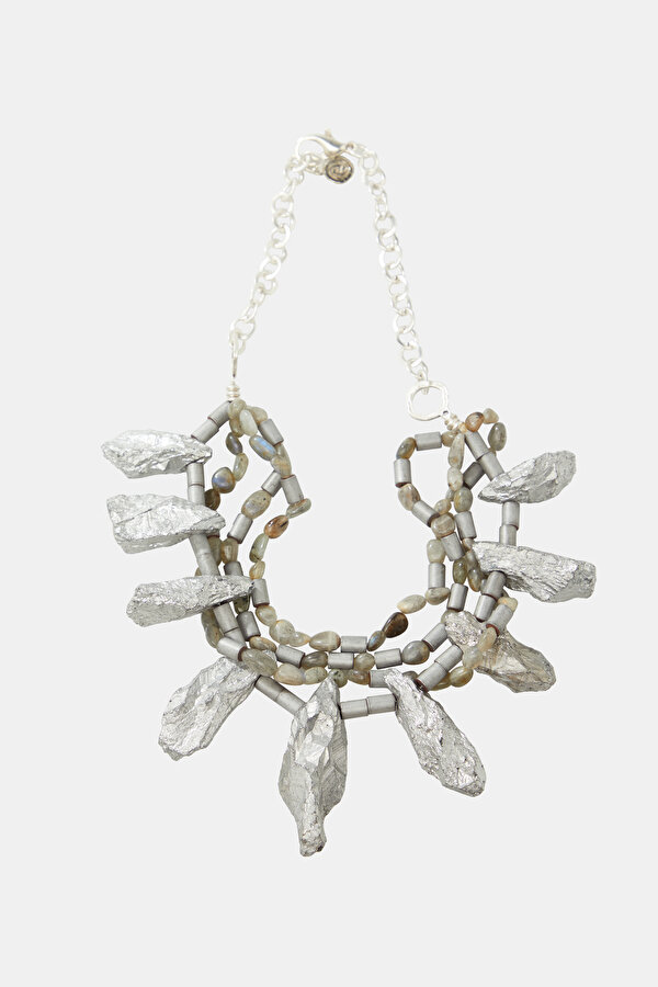 GREY STONE NECKLACE