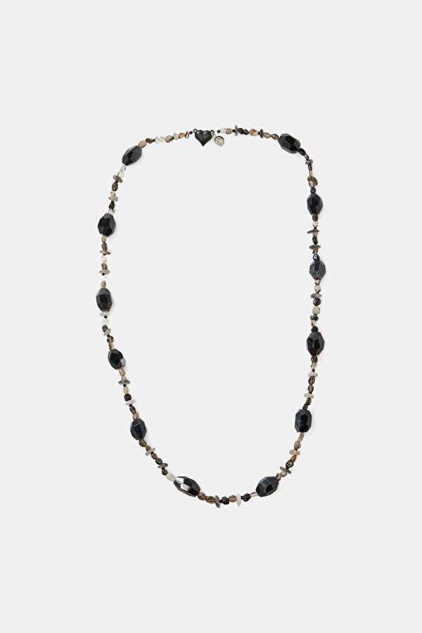 BLACK STONE NECKLACE