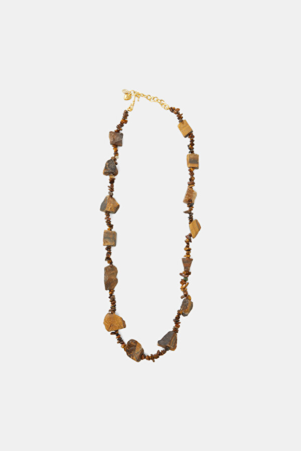 BROWN STONE NECKLACE