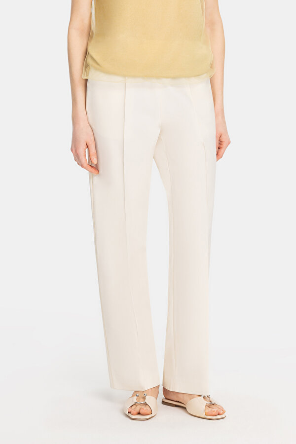 WHITE WIDE LEG TROUSERS 2