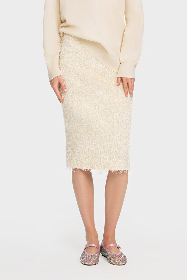 ECRU MIDI SKIRT 2