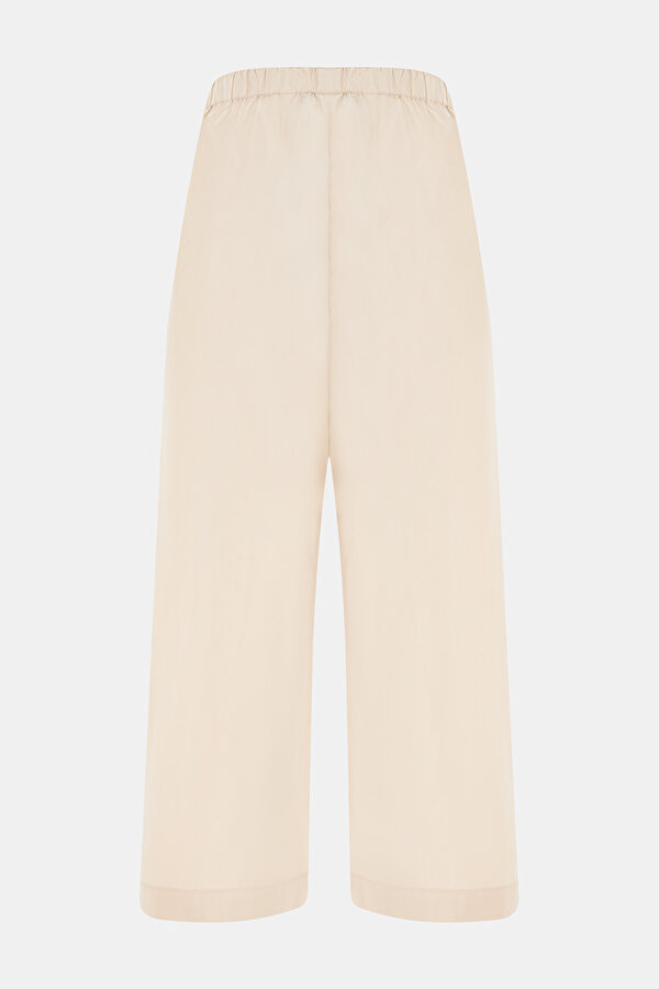 ECRU WIDE LEG TROUSERS 7