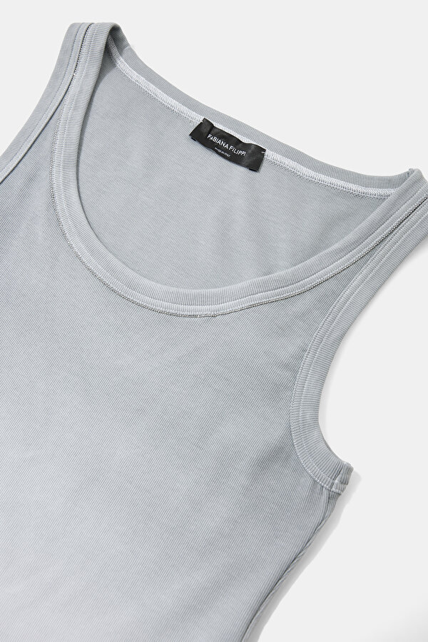 GRİ DEGRADE KOLSUZ T-SHIRT 6