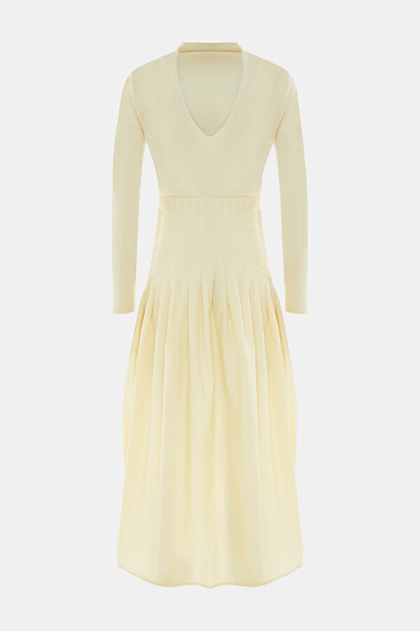 ECRU LONG SLEEVE DRESS 2