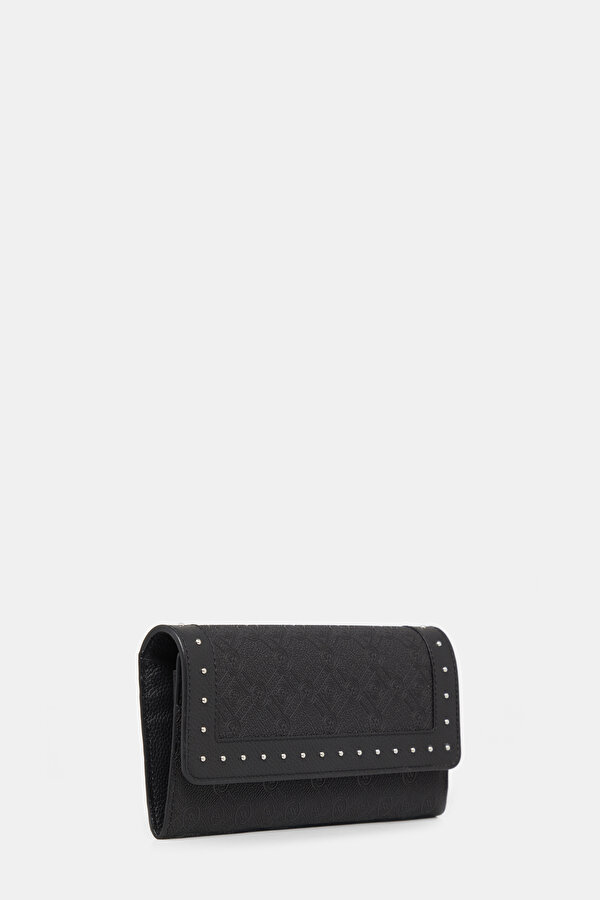 BLACK MONOGRAM WALLET 2