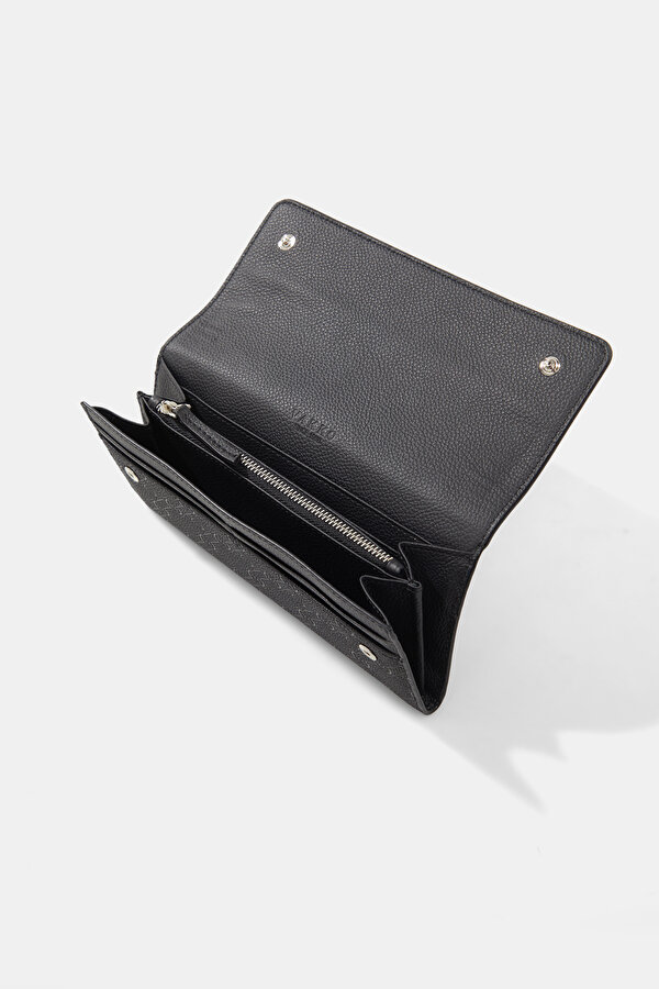 BLACK MONOGRAM WALLET 6
