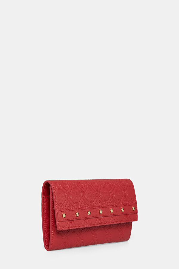 RED MONOGRAM LEATHER WALLET 2