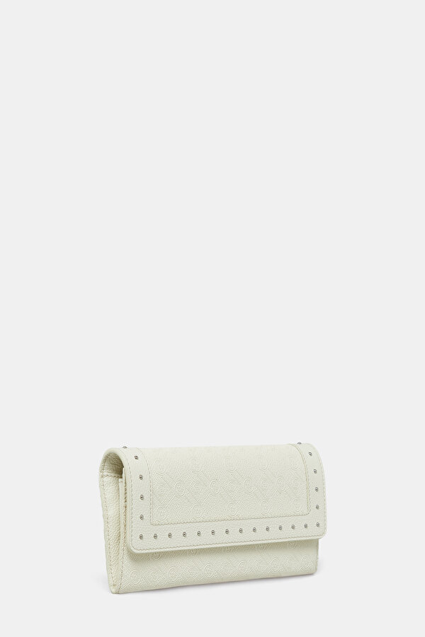 CREAM MONOGRAM WALLET 2
