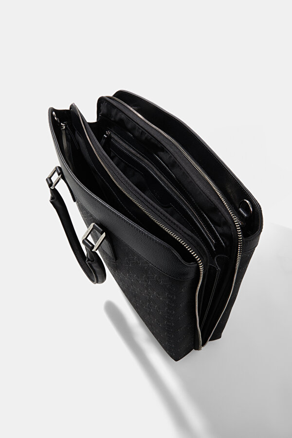 BLACK MONOGRAM BAG 7
