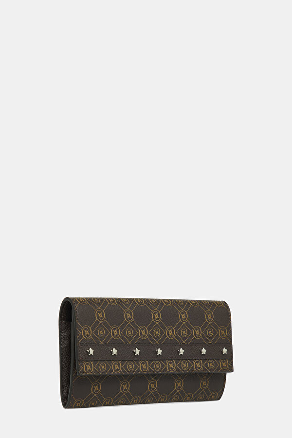 BEIGE MONOGRAM LEATHER WALLET 2