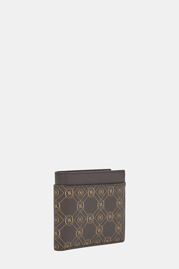 BEIGE MONOGRAM LEATHER WALLET 2