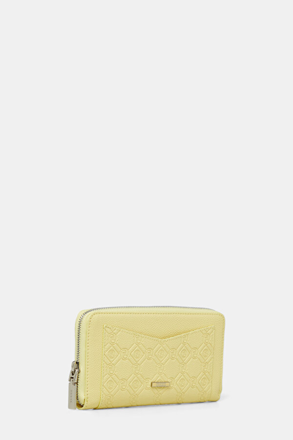 GREY MONOGRAM LEATHER WALLET 2