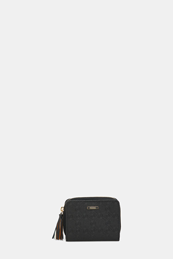 BLACK MONOGRAM WALLET