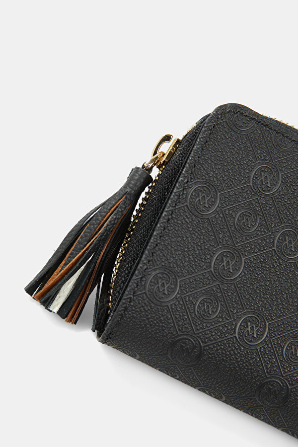 BLACK MONOGRAM WALLET 6