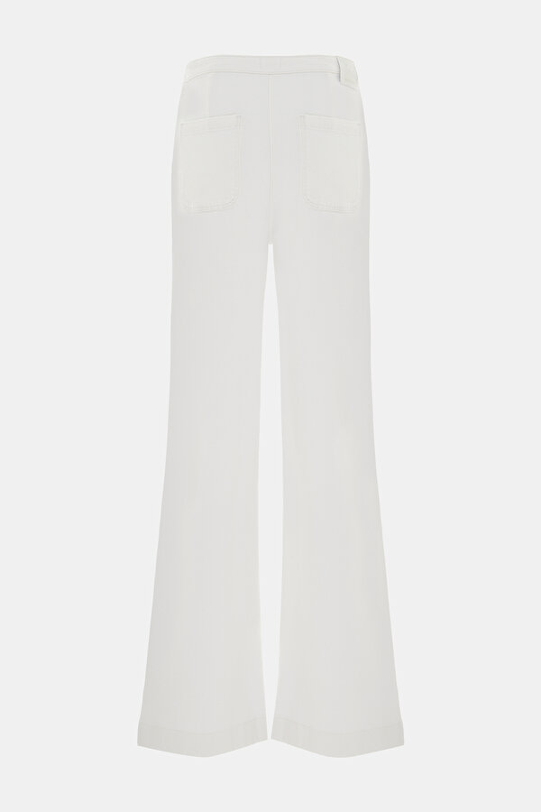 WHITE WIDE LEG TROUSERS 2