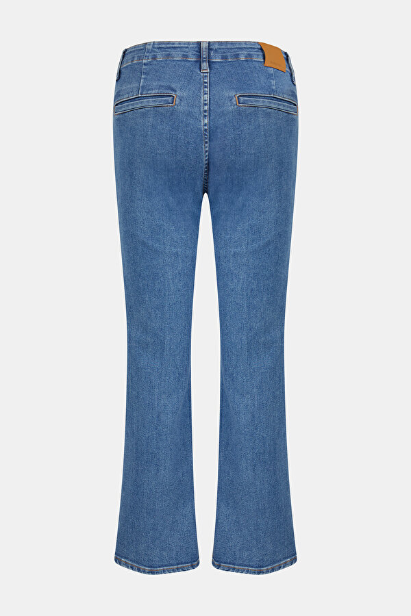 DARK BLUE WIDE LEG TROUSERS 2