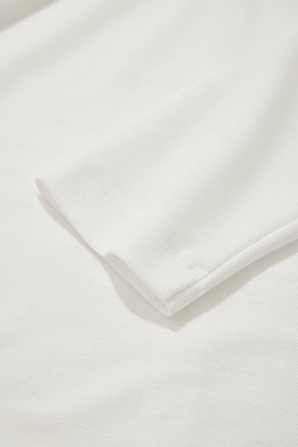 ECRU UPRIGHT COLLAR LONG SLEEVE TSHIRT 7