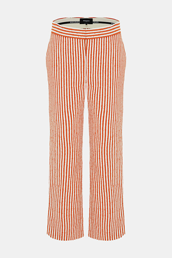 WHITE STRAIGHT CUT TROUSERS