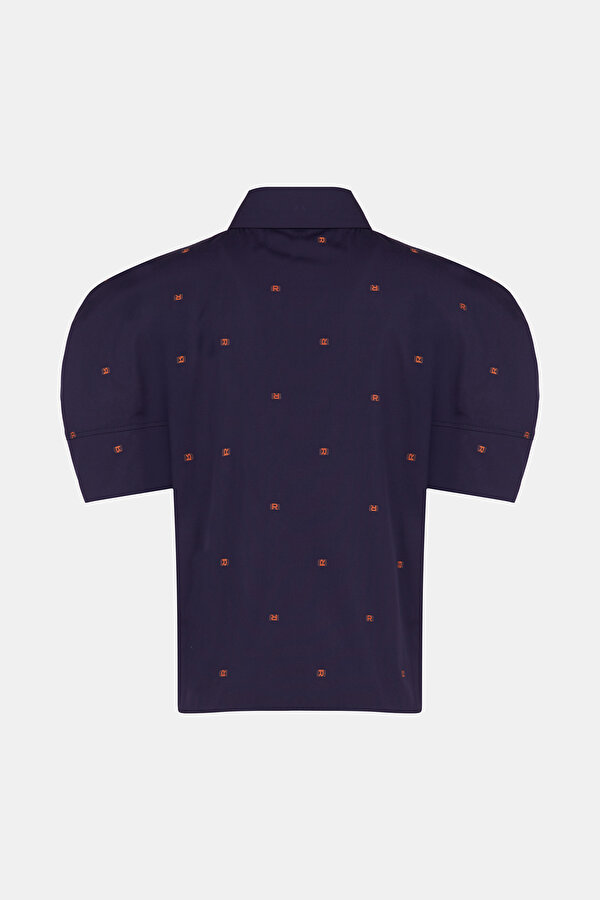 ORANGE DESIGN FILLED SHIRT 2