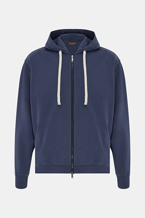 NAVY BLUE HOODIE SWEATSHIRT