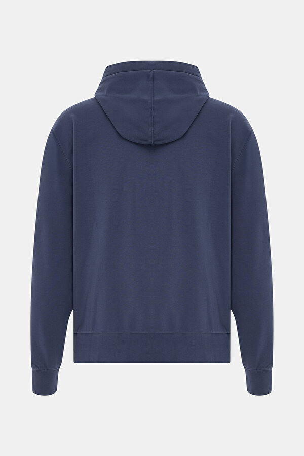 NAVY BLUE HOODIE SWEATSHIRT 2
