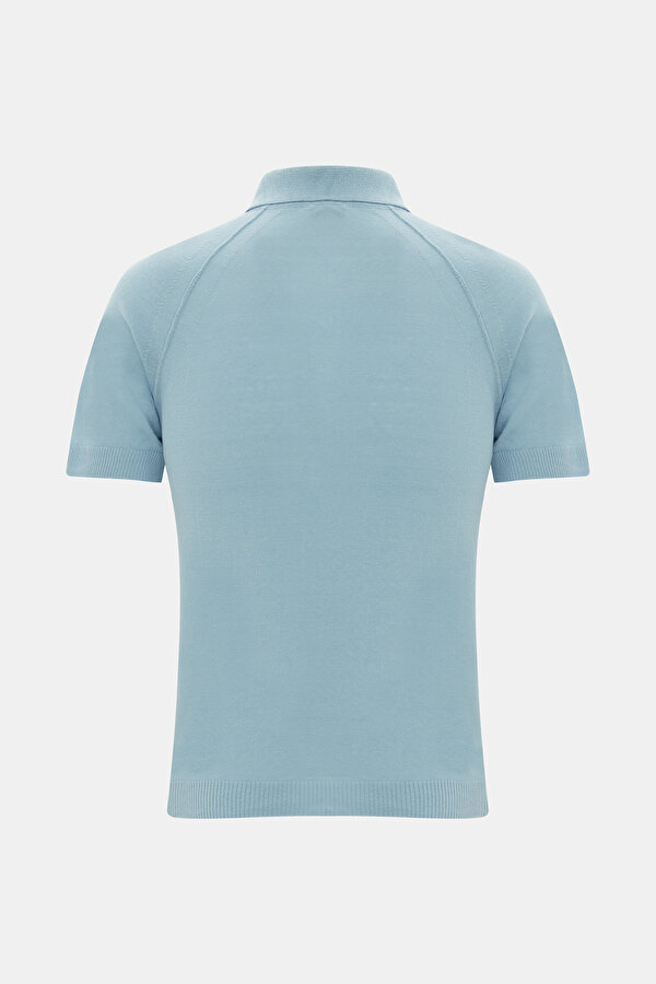 WATER GREEN POLO NECK SHORT SLEEVE TSHIRT 2