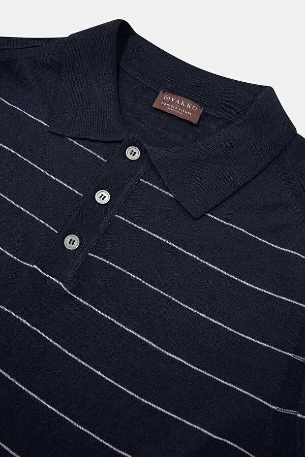 LACİVERT POLO YAKA KISA KOLLU T-SHIRT 6