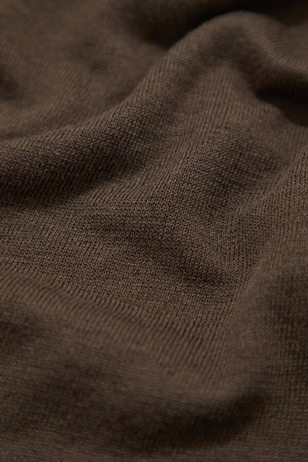BROWN POLO NECK SHORT SLEEVE TSHIRT 6