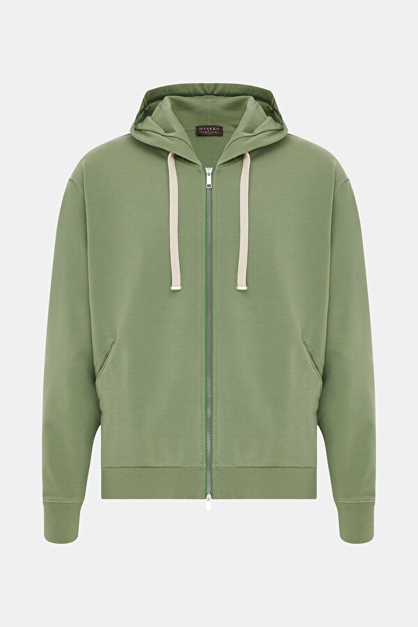 YEŞİL KAPUŞONLU SWEATSHIRT