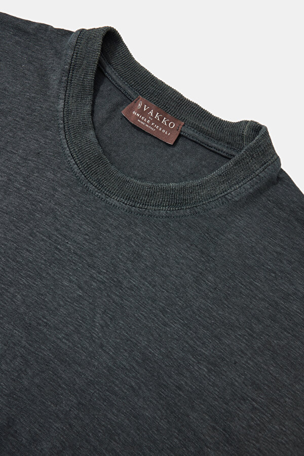 ANTRASİT O YAKA KISA KOLLU T-SHIRT 6