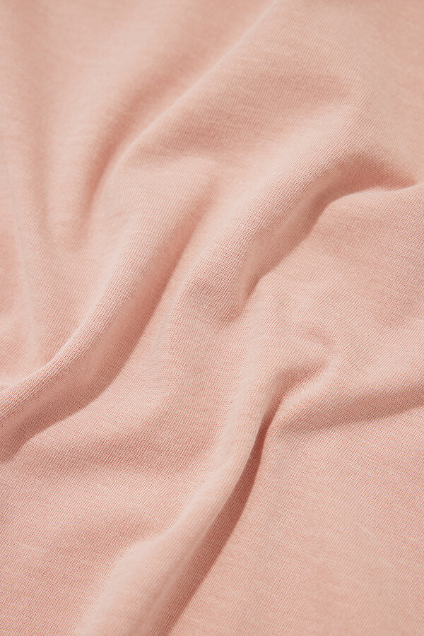 PEMBE O YAKA KISA KOLLU T-SHIRT 7