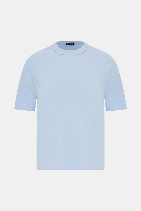 MAVİ O YAKA KISA KOLLU T-SHIRT