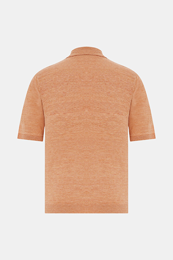 AÇIK TURUNCU POLO YAKA KISA KOLLU T-SHIRT 2