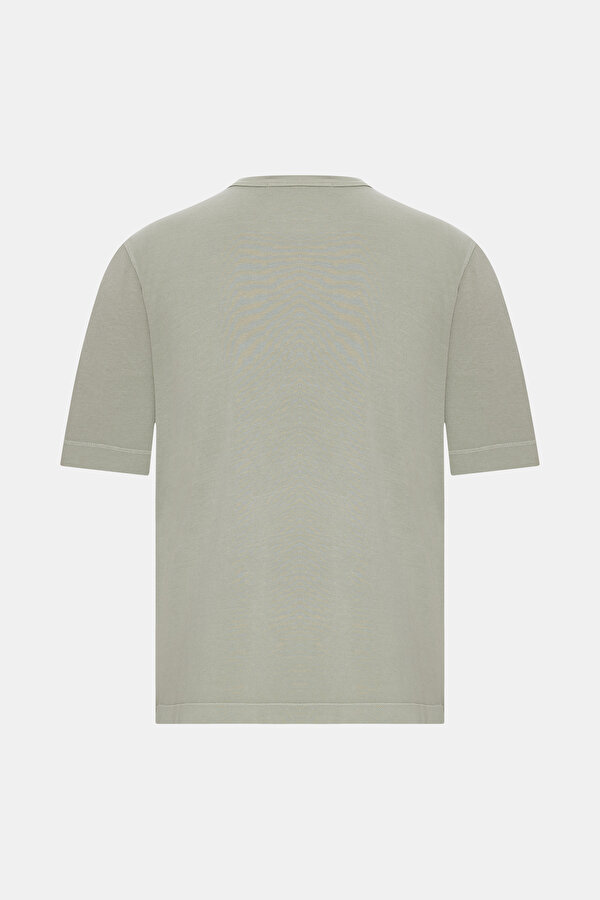 YEŞİL O YAKA KISA KOLLU T-SHIRT 2
