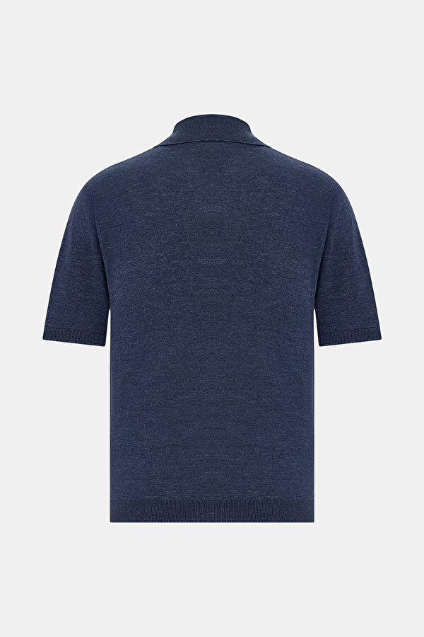 LACİVERT POLO YAKA KISA KOLLU T-SHIRT 2