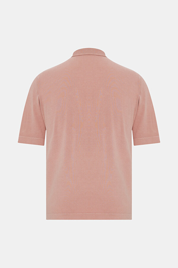 PEMBE POLO YAKA KISA KOLLU T-SHIRT 2