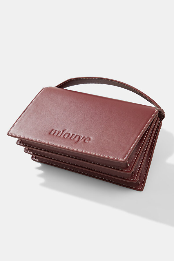 MAROON LEATHER BAG 6