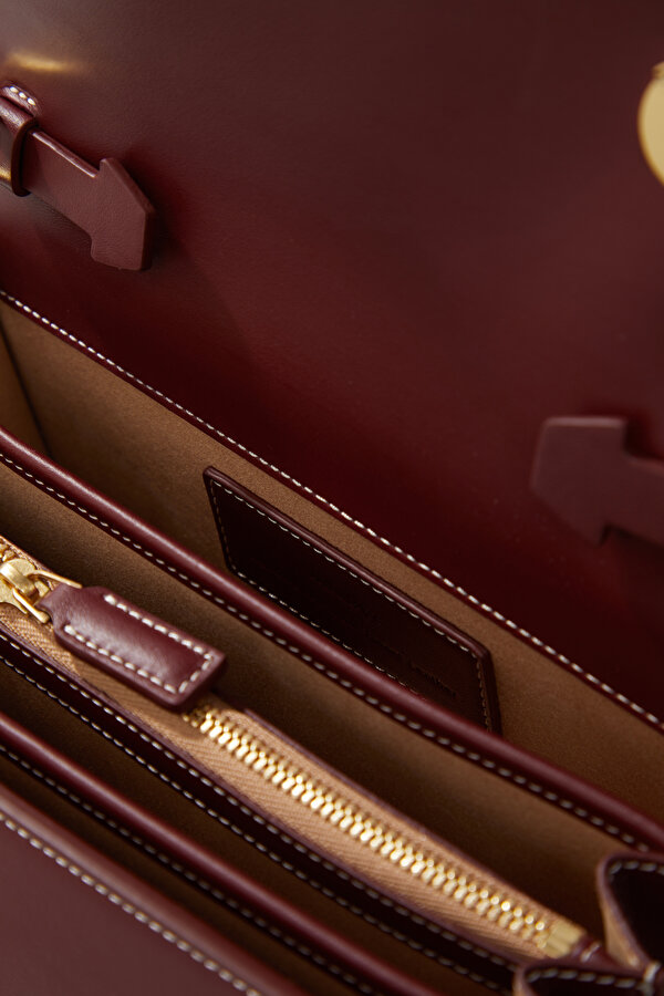 MAROON LEATHER BAG 7