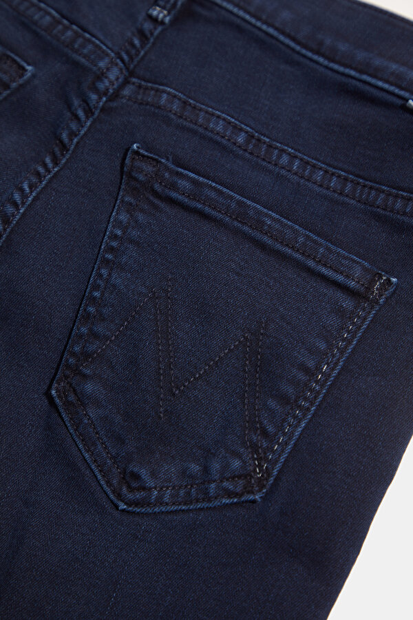 NAVY BLUE STRAIGHT CUT TROUSERS 11